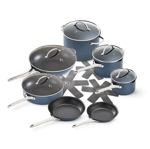 12-Piece Brilliance Nonstick Cookware Set-FreeShipping