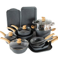 17Piece Pots and Pans Set Nonstick Induction Cookware Set Granite Coated Pot Set